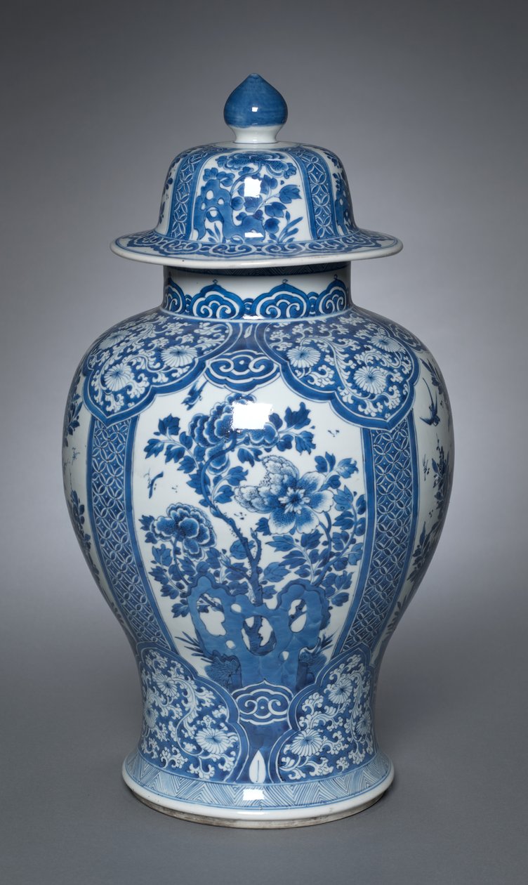 Vase mit Deckel von Qing Dynasty Chinese School
