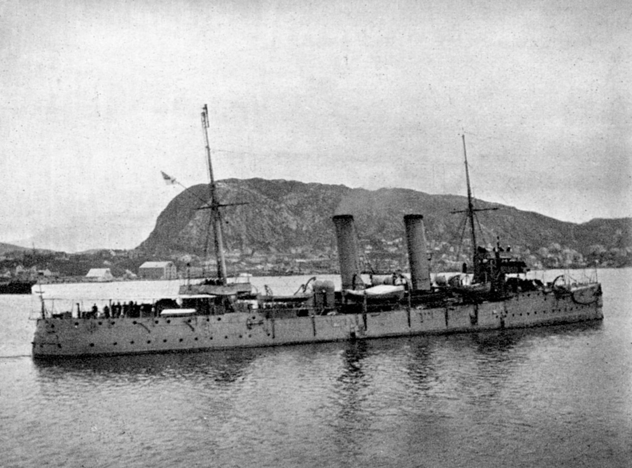 HMS Spartan vor Norwegen, 1904-1908 von Queen Alexandra