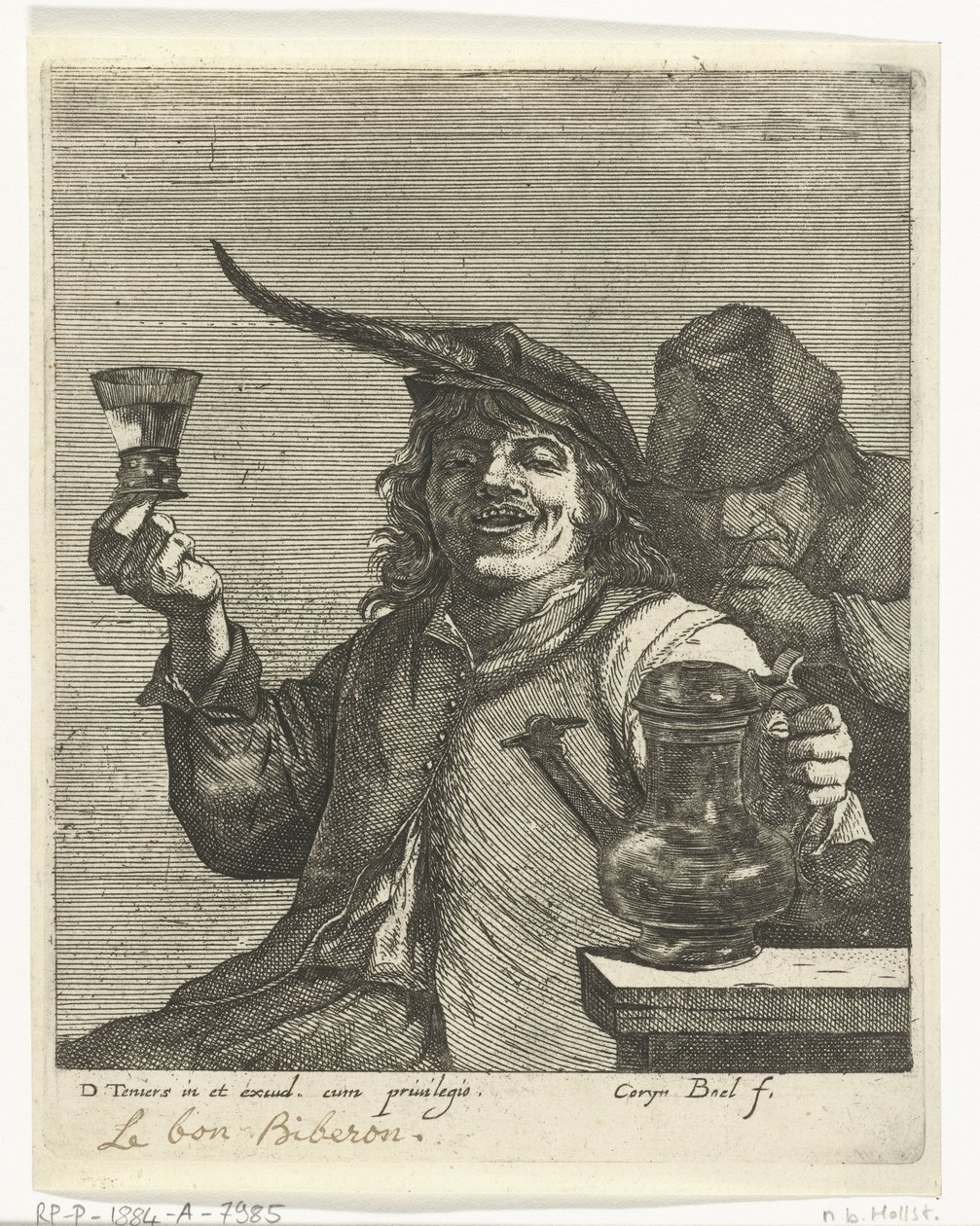 Trinkender Mann von Quirin Boel