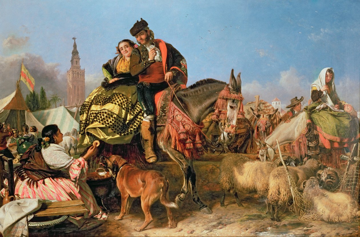 Jahrmarkt in Sevilla von R. and Phillip, John Ansdell