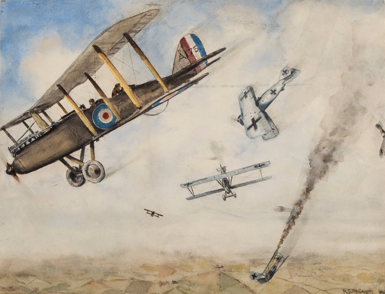 Luftkampf im Ersten Weltkrieg, 1918 von R.C. McCarthy