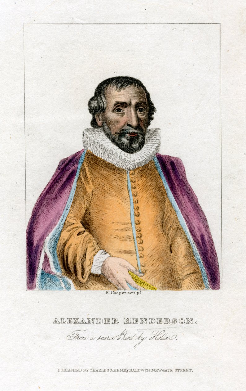 Alexander Henderson, schottischer Theologe, frühes 19. Jahrhundert von R. Cooper