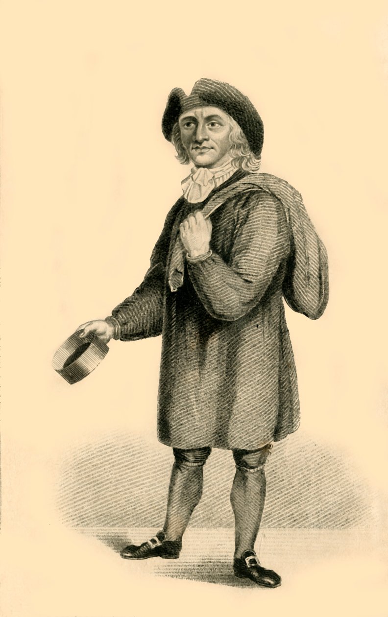 Thomas Britton, der musikalische Kohlenhändler, 1821 von R. Page