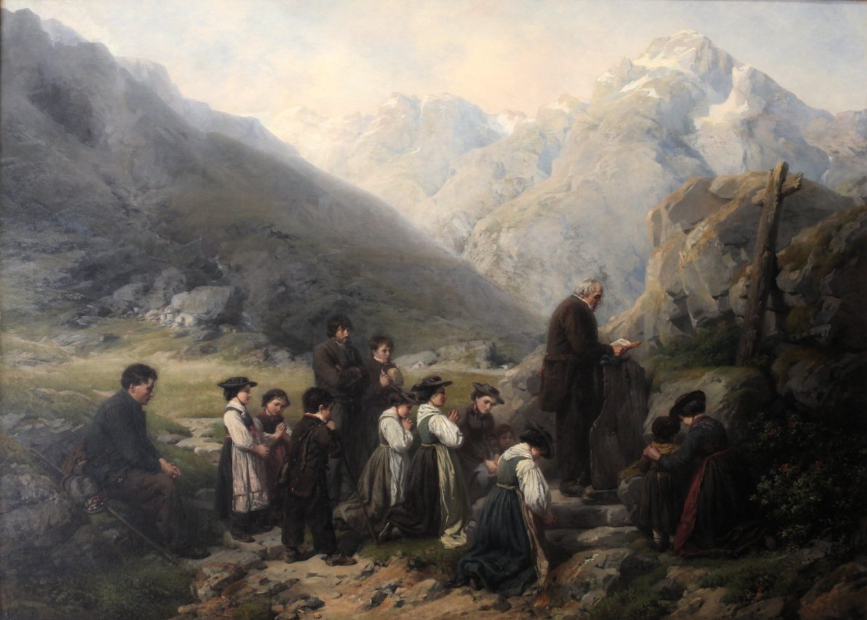 Sonntagszeremonie am Sanetschpass von Rafael Ritz