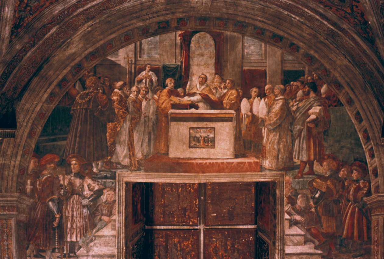 Rechtfertigung von Leo III., 1514 von Raffaello Sanzio Raphael