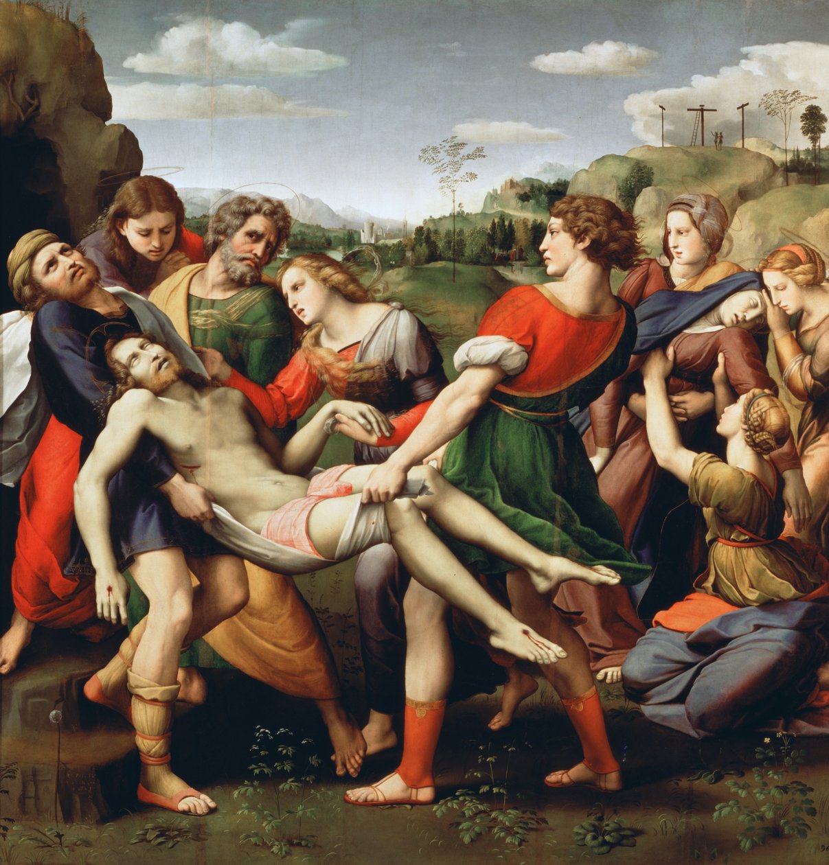 Die Kreuzabnahme, 1507 von Raffaello Sanzio Raphael