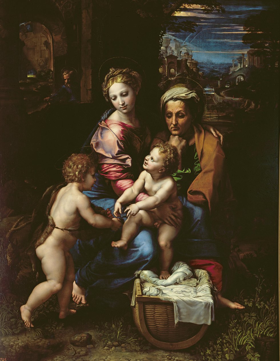 Die Heilige Familie (La Perla) ca. 1518 von Raffaello Sanzio Raphael