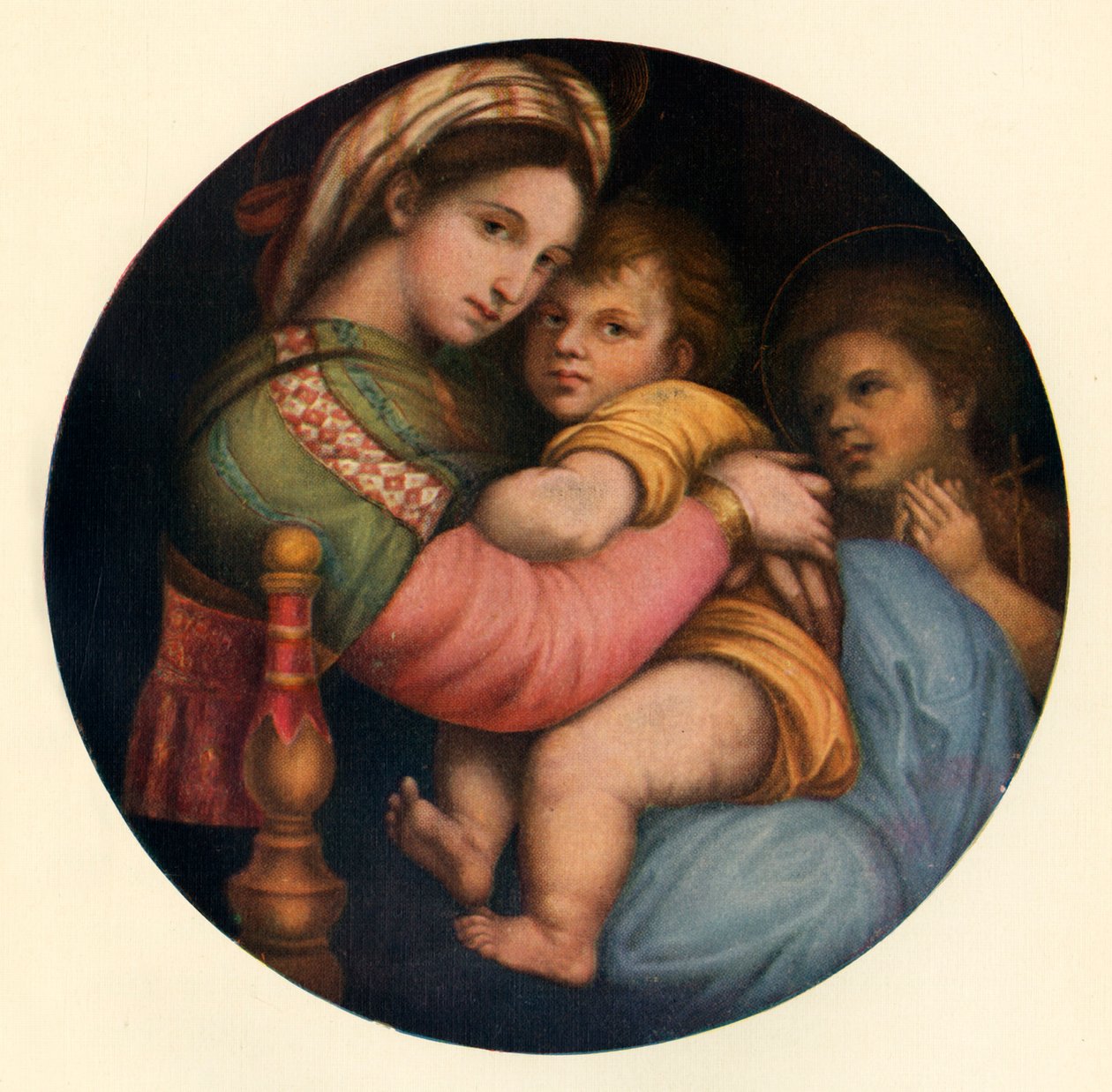 Die Madonna della Sedia, um 1514, um 1912 von Raffaello Sanzio Raphael