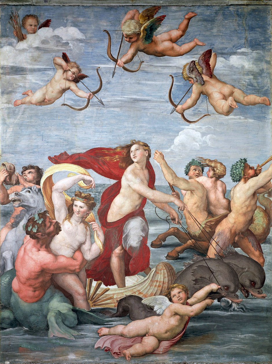 Triumph der Galatea, um 1512 von Raffaello Sanzio Raphael