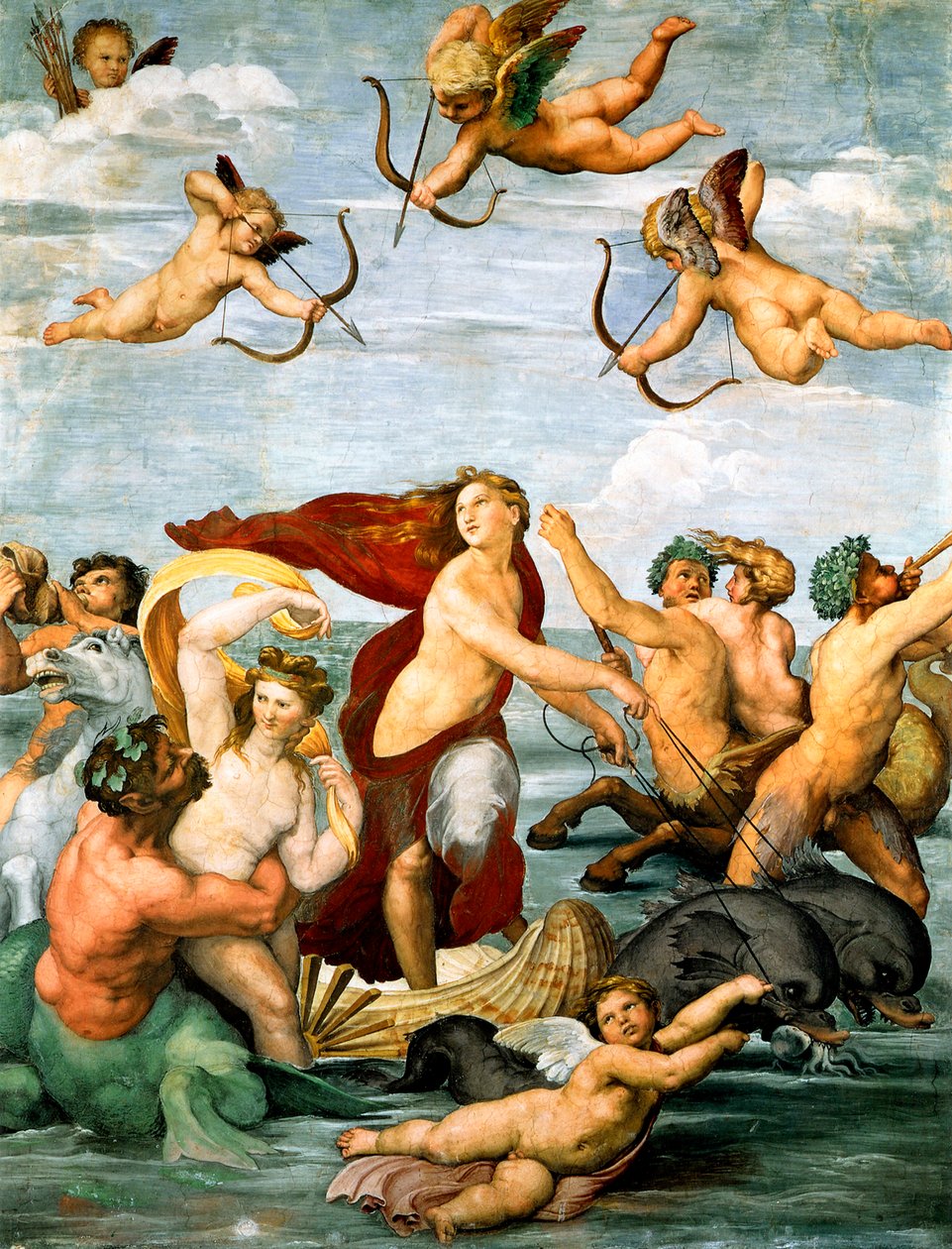 Triumph der Galatea, ca. 1512 von Raffaello Sanzio Raphael