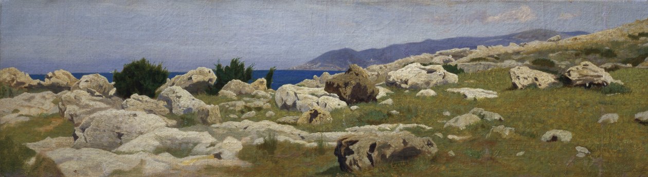Blick auf Punta del Romito von Castiglioncello von Raffaello Sernesi