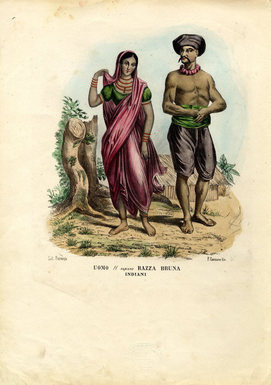Indische Menschen, 1863-79 von Raimundo Petraroja