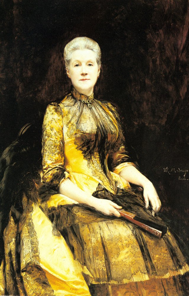 Porträt von Mrs. James Leigh Coleman von Raimundo de Madrazo y Garreta