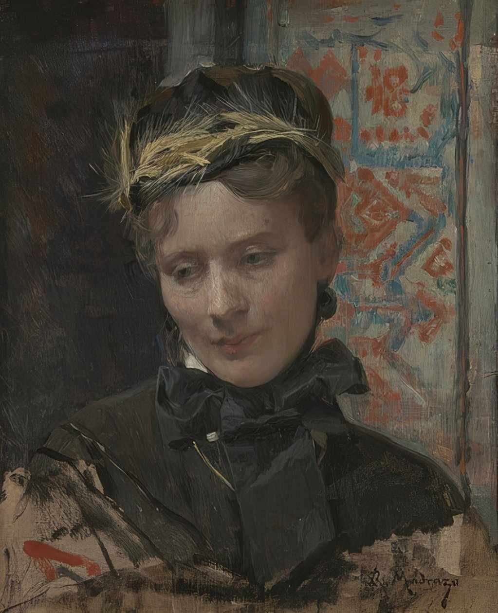 Bildnis einer Dame von Raimundo de Madrazo y Garreta