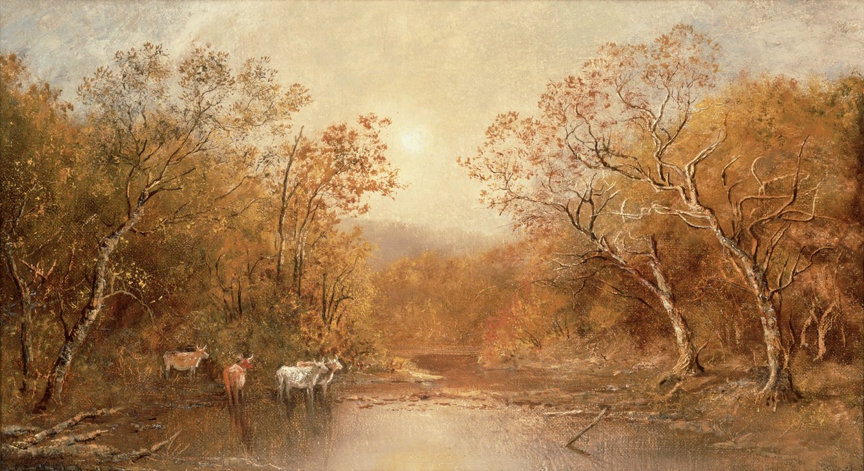 Landschaft mit Kühen von Ralph Albert Blakelock