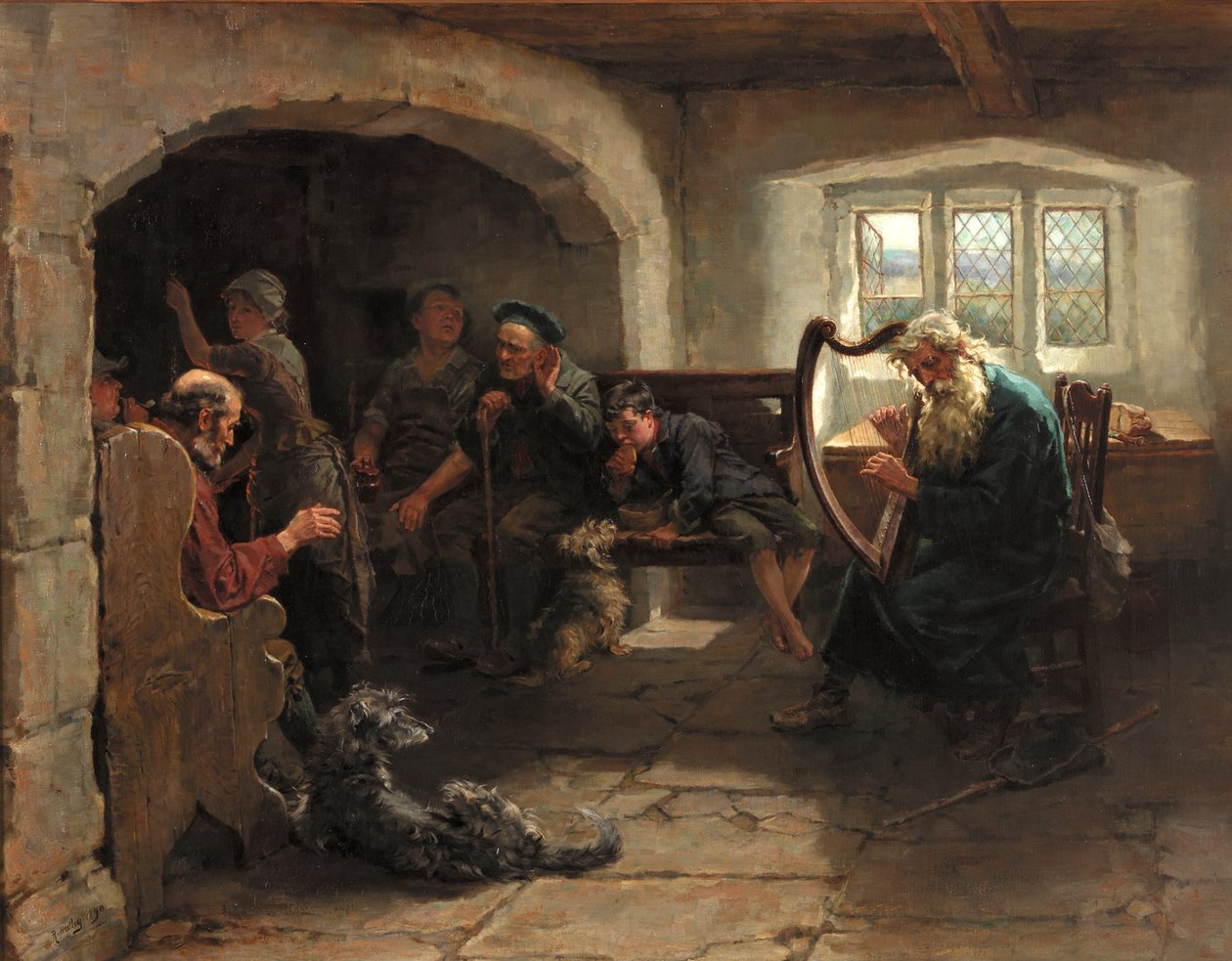 Die Ballade des letzten Minnesängers, 1890 von Ralph Hedley