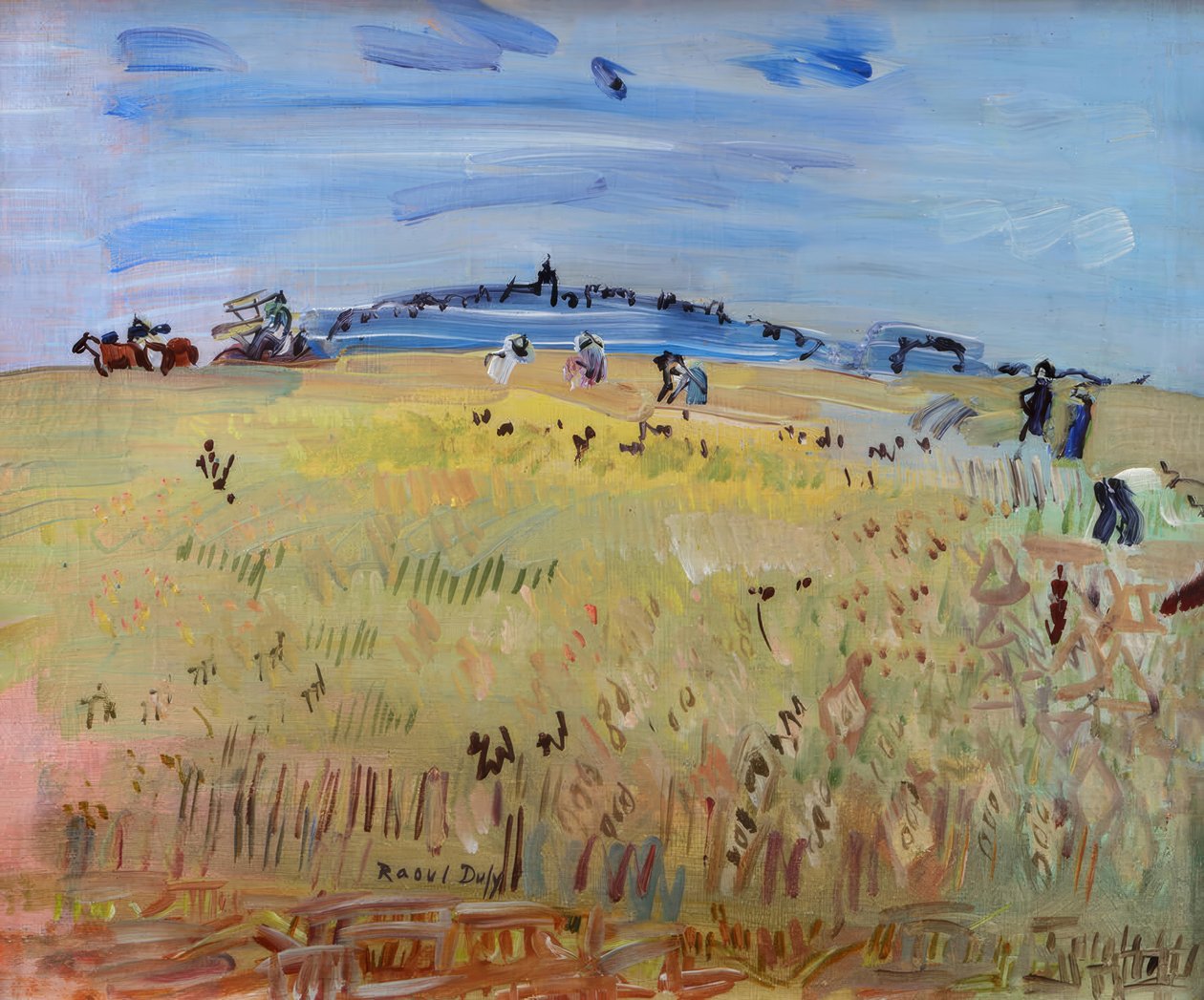 Ernte in Langres von Raoul Dufy