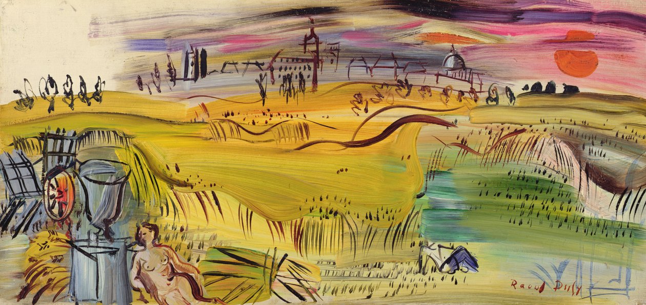 Ernte in Langres von Raoul Dufy