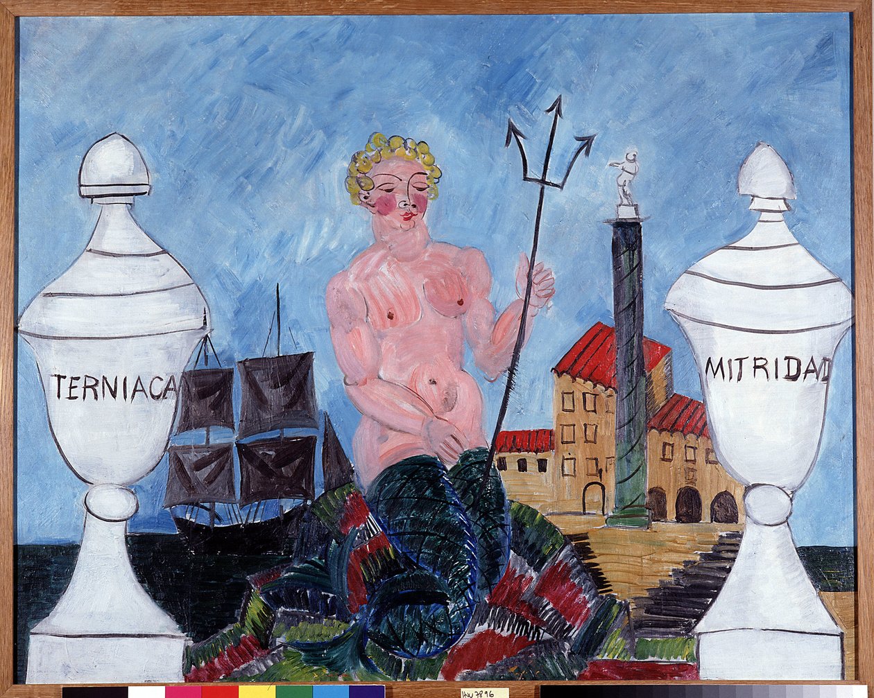Sirene mit Dreizack von Raoul Dufy