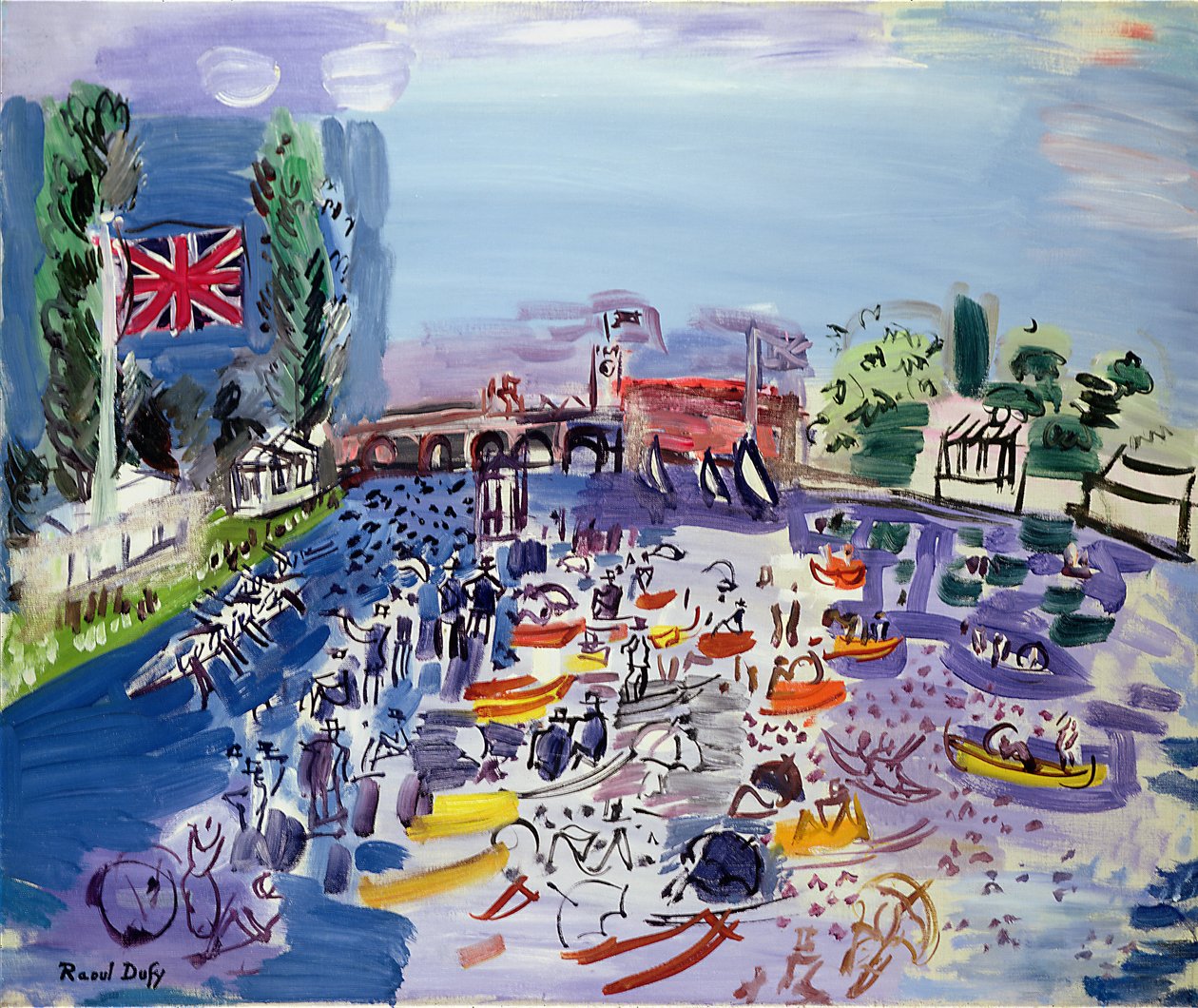 Die Regatta in Henley, ca. 1930 von Raoul Dufy