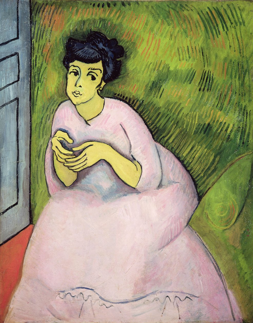 Die Frau in Pink von Raoul Dufy