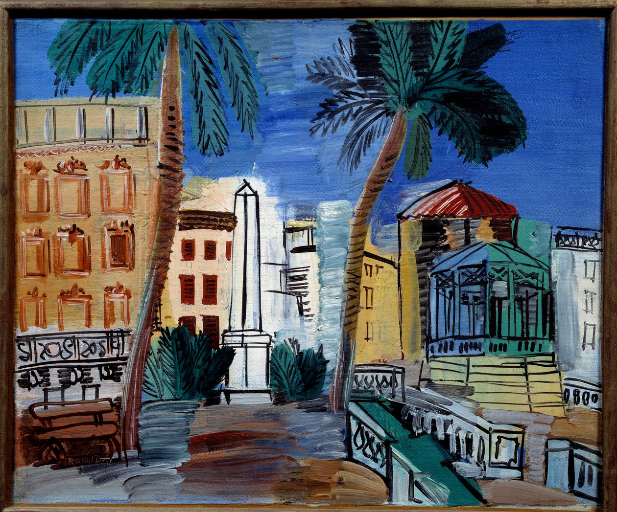 Ansicht des Obelisken in Hyeres von Raoul Dufy