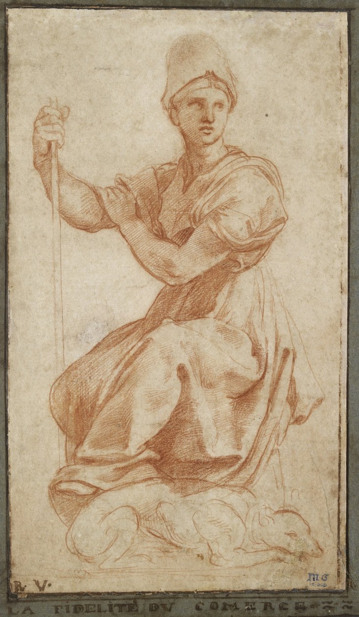 Allegorische Frauenfigur von Raffaello Sanzio Raphael