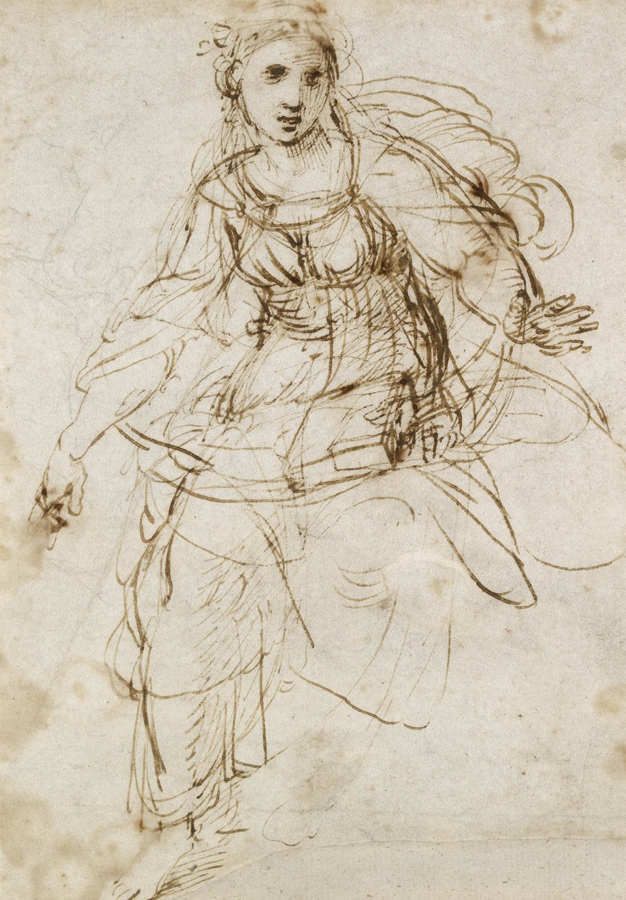 Allegorische Figur der Theologie von Raffaello Sanzio Raphael