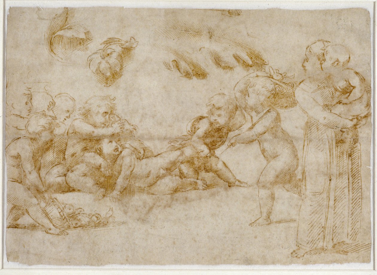 Amorini beim Spielen von Raffaello Sanzio Raphael