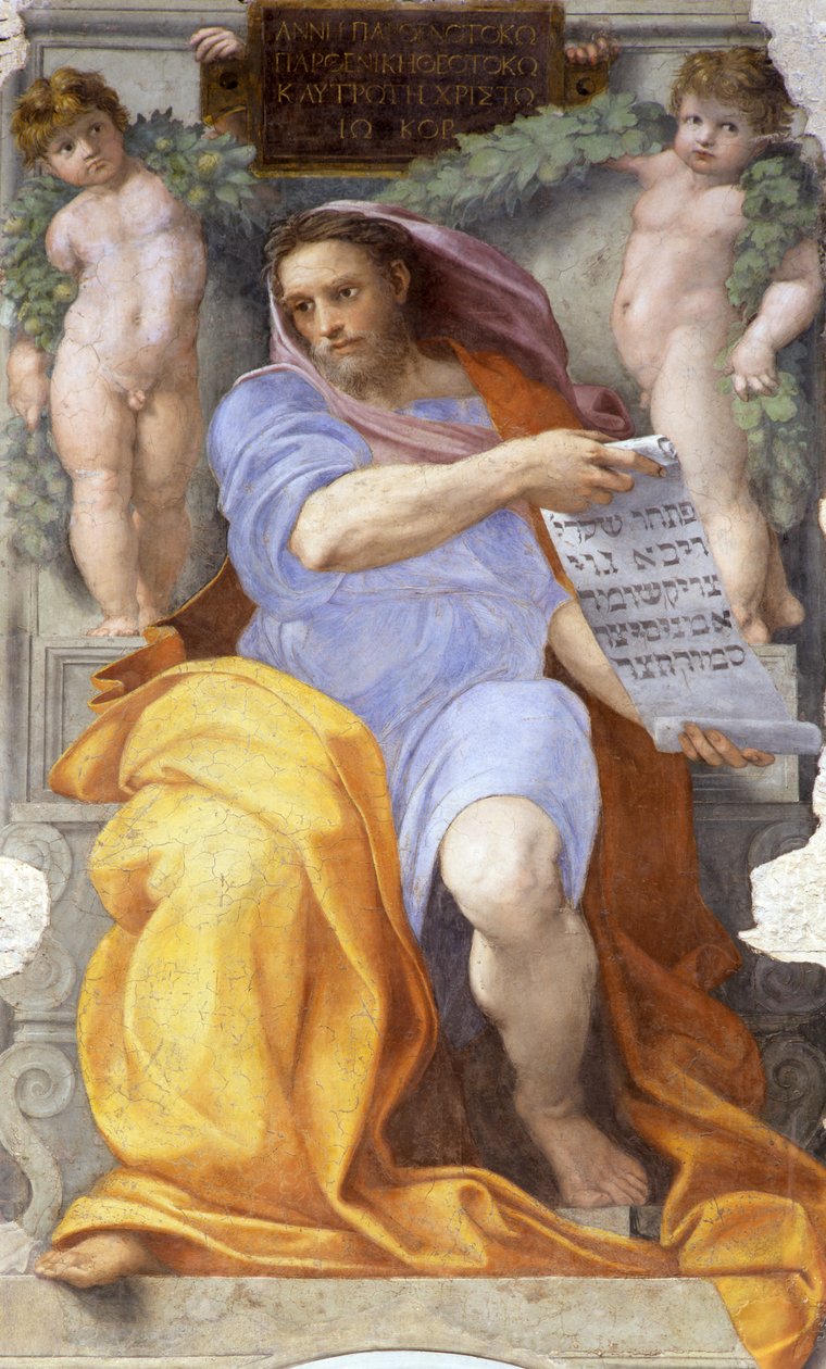 Der Prophet Jesaja, 1512 von Raffaello Sanzio Raphael