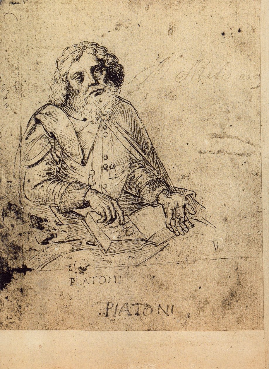 Porträt von Platon von Raffaello Sanzio Raphael