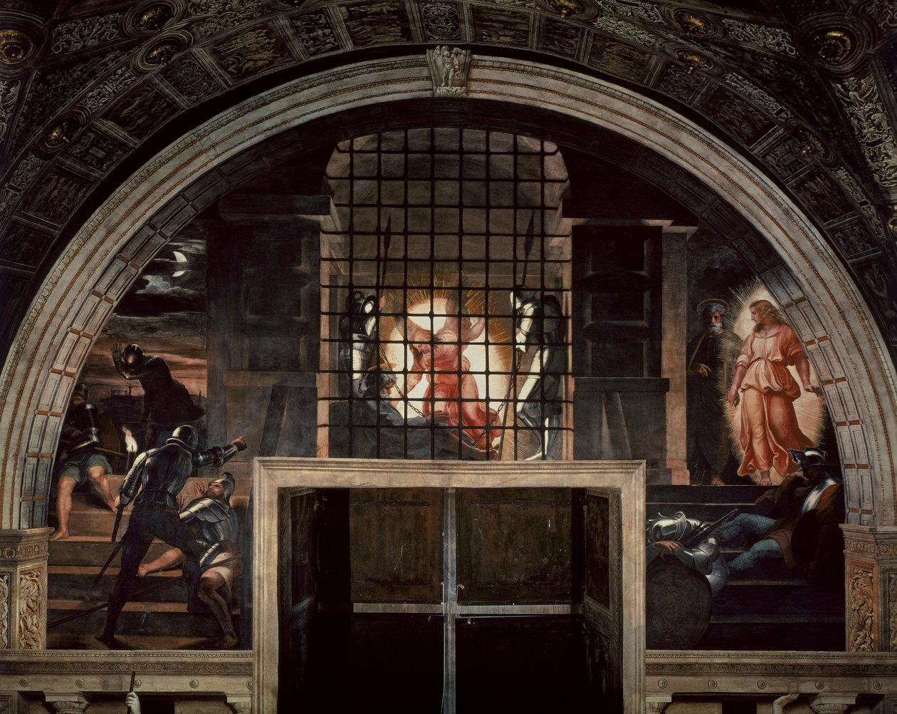 Die Befreiung des Heiligen Petrus in der Stanza d