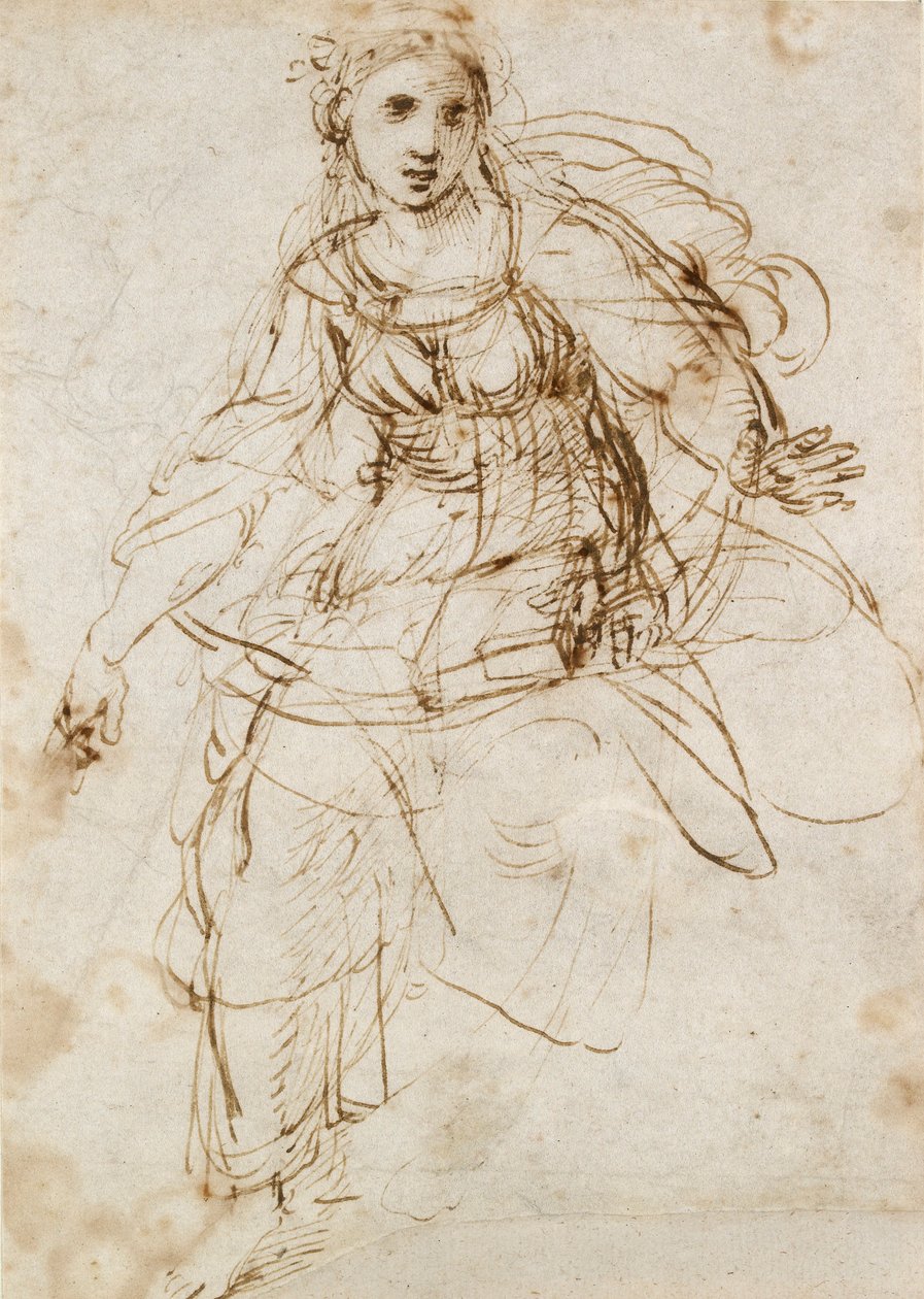 Allegorische Figur der Theologie von Raphael