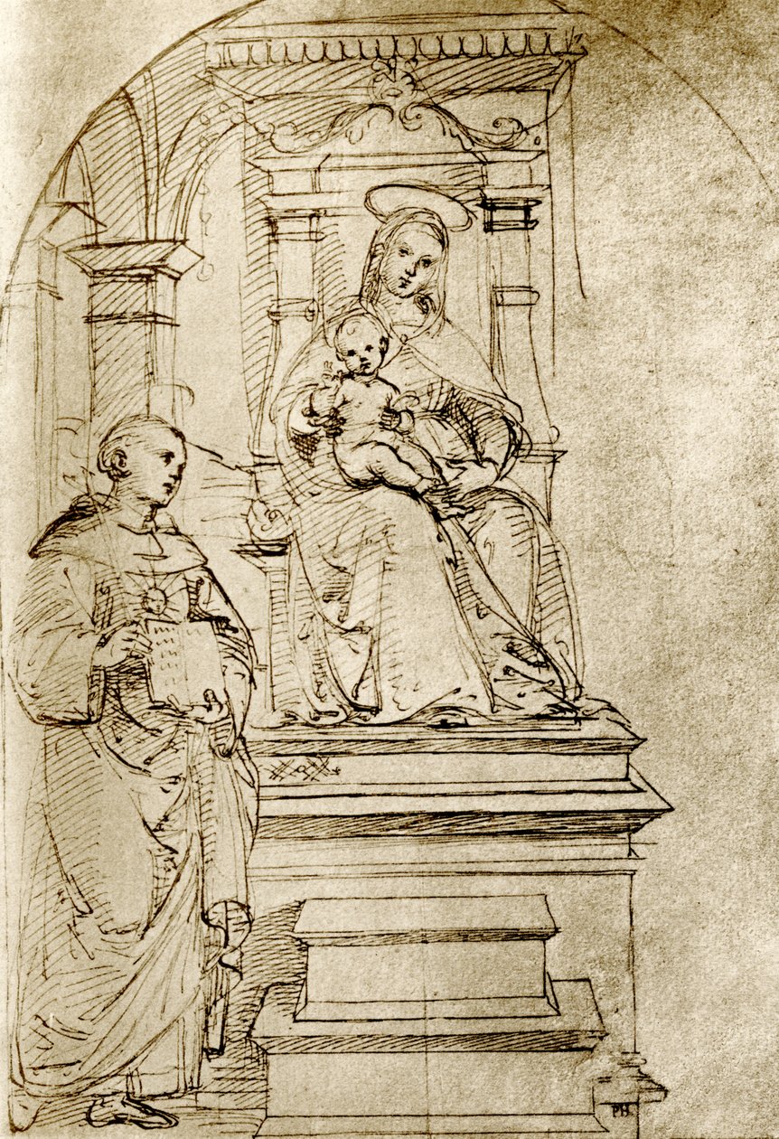 Thronende Madonna von Raffaello Sanzio Raphael