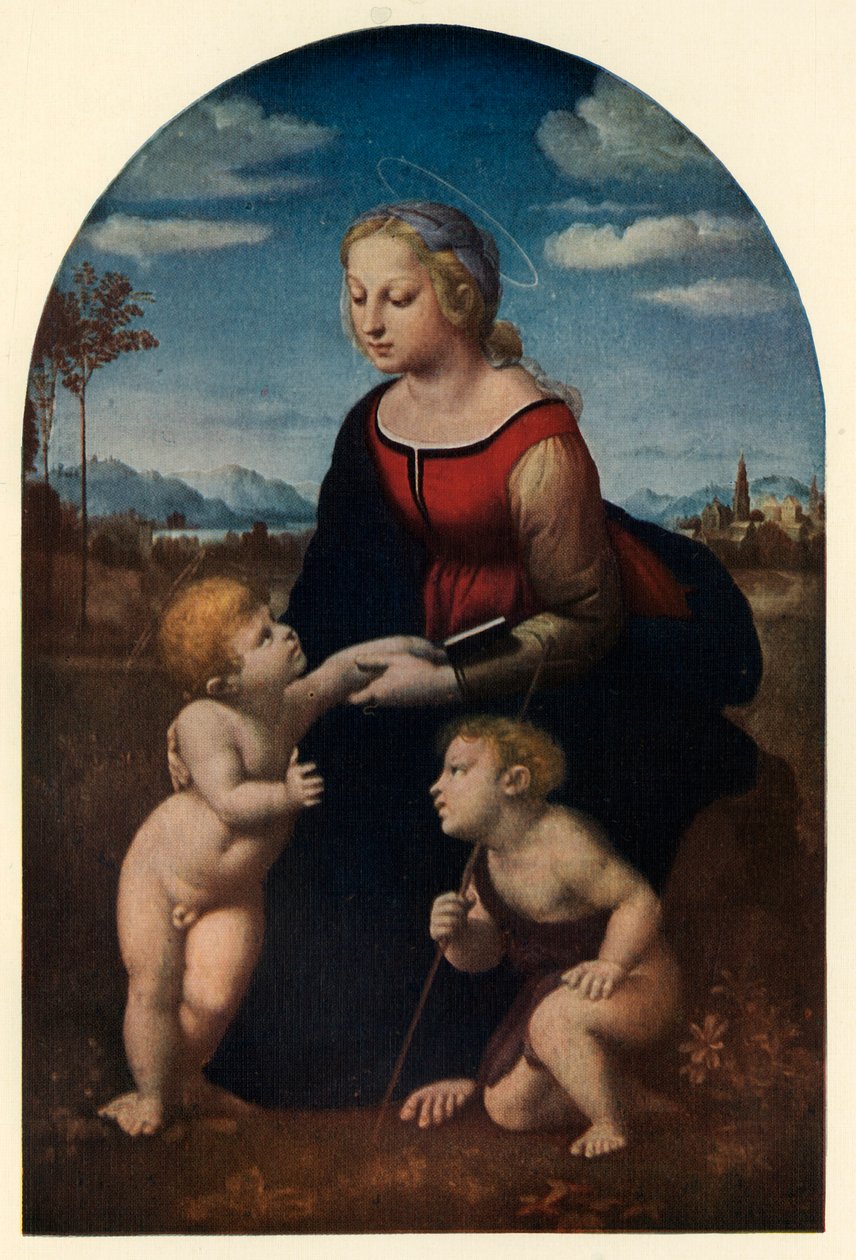 La Belle Jardinière, 1507, um 1912 von Raffaello Sanzio Raphael