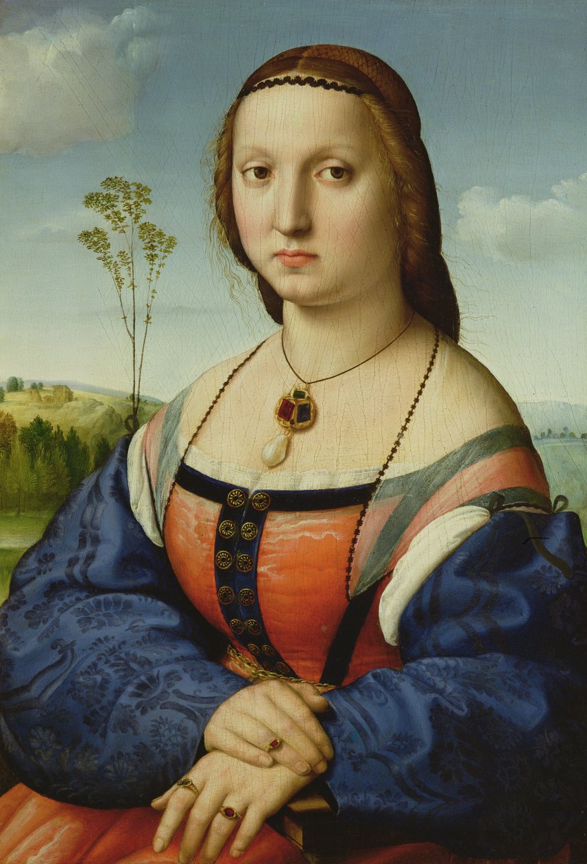 Porträt von Maddalena Doni, 1506 von Raffaello Sanzio Raphael