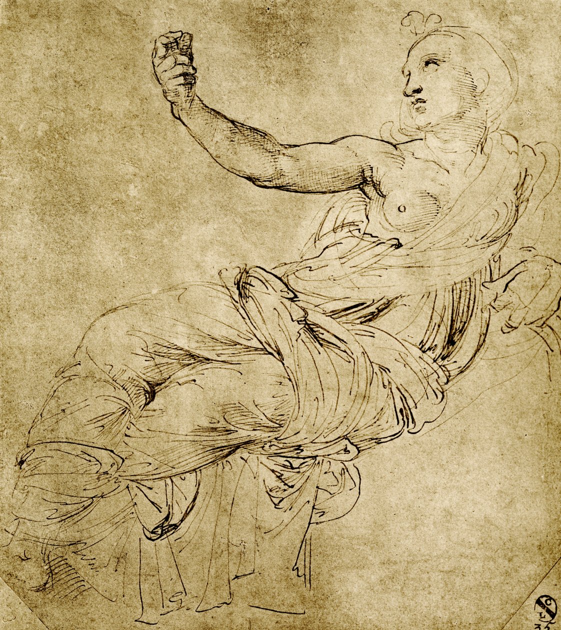 Die Muse Euterpe von Raffaello Sanzio Raphael