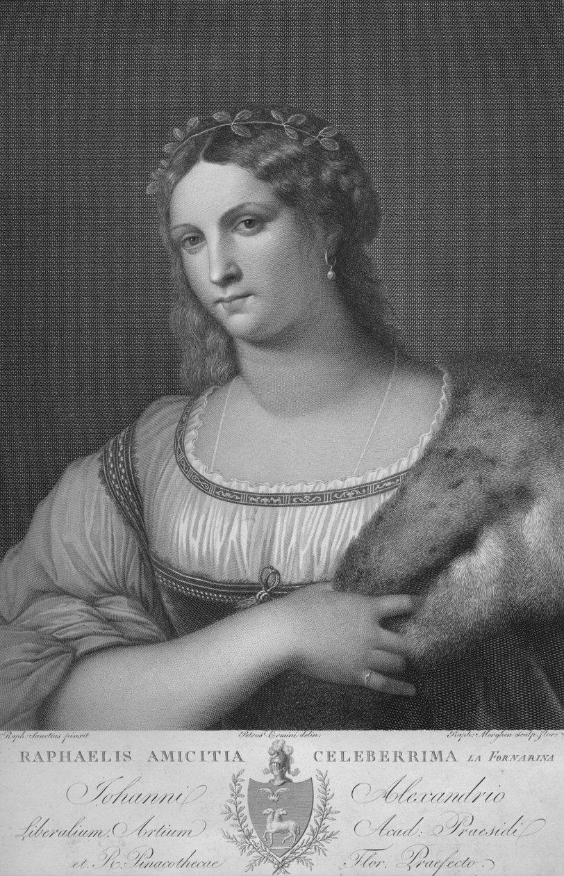 La Fornarina, ca. 1814 von Raphael Morghen