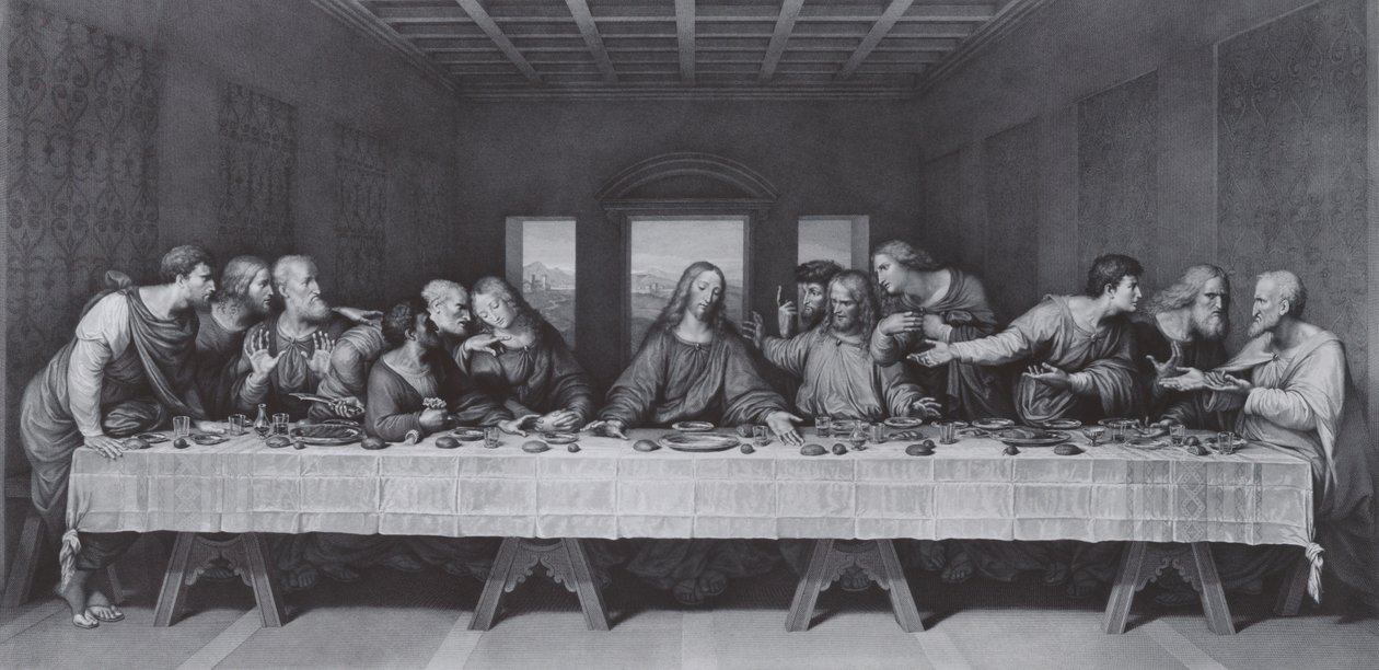 Das letzte Abendmahl, 1800 von Raphael Morghen