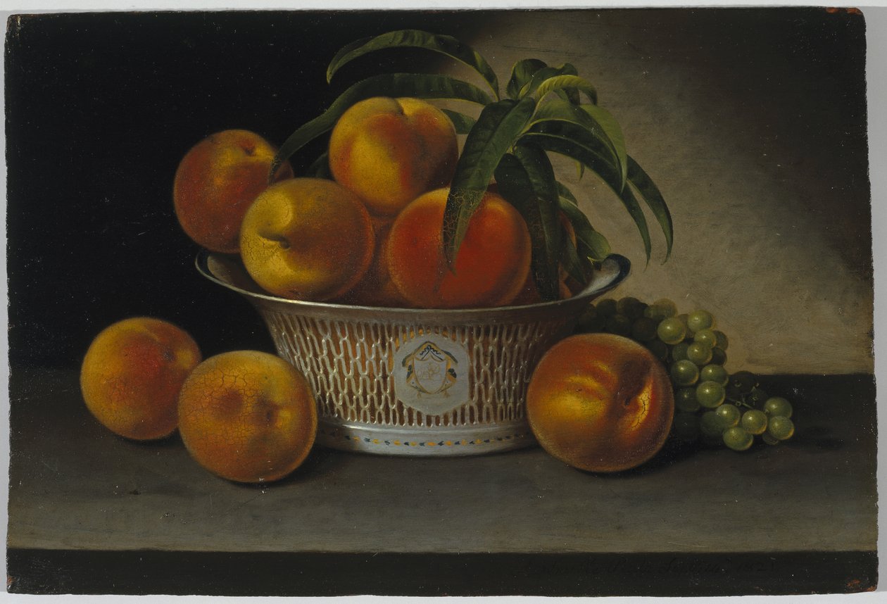 Stillleben mit Pfirsichen von Raphaelle Peale