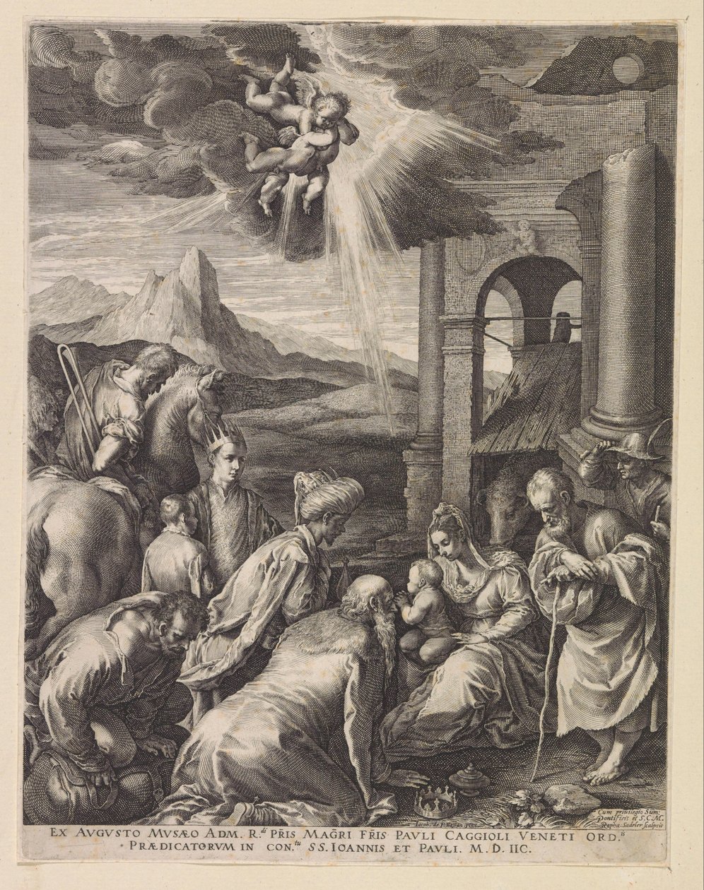 Anbetung der Könige von Raphaël Sadeler (I)