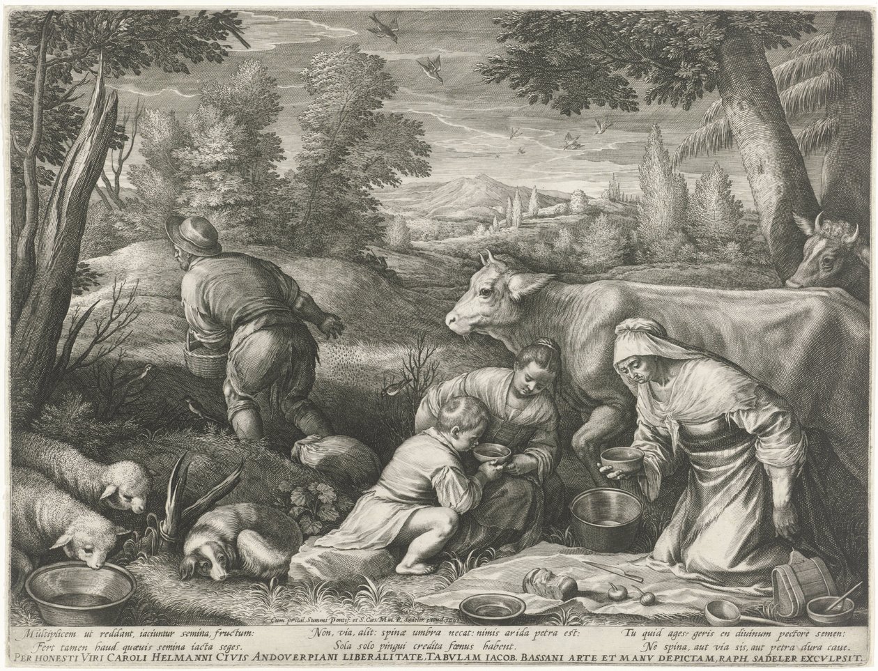 Die kleine Milchmagd von Raphaël Sadeler (I)