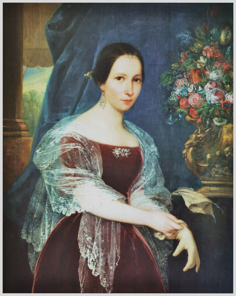 Porträt von Doña Enriqueta Pinto de Bulnes von Raymond Quinsac Monvoisin