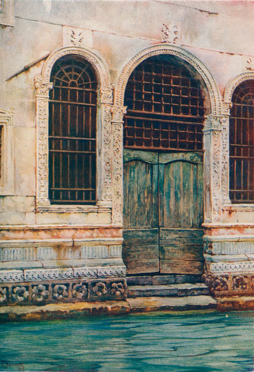 Ein Renaissance-Türrahmen, Venedig von Reginald Barratt