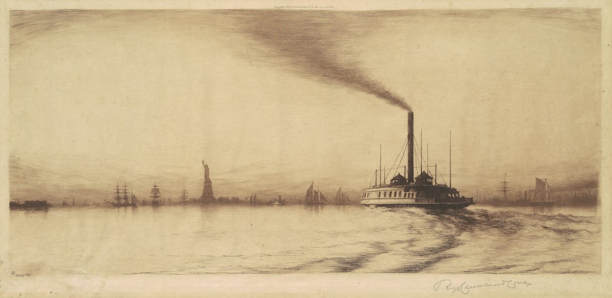 Hafen von New York von Reginald Cleveland Coxe