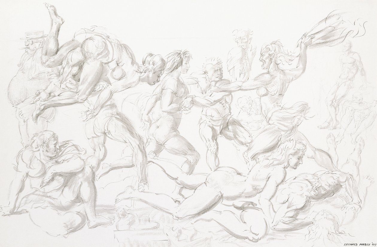 Akrobaten von Reginald Marsh