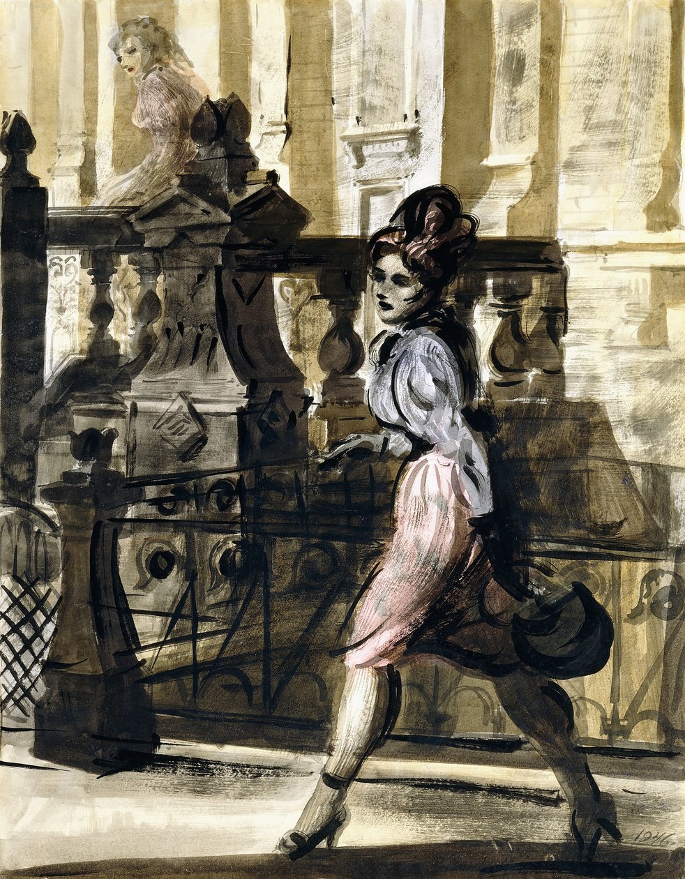 Spaziergang in der Innenstadt von Reginald Marsh