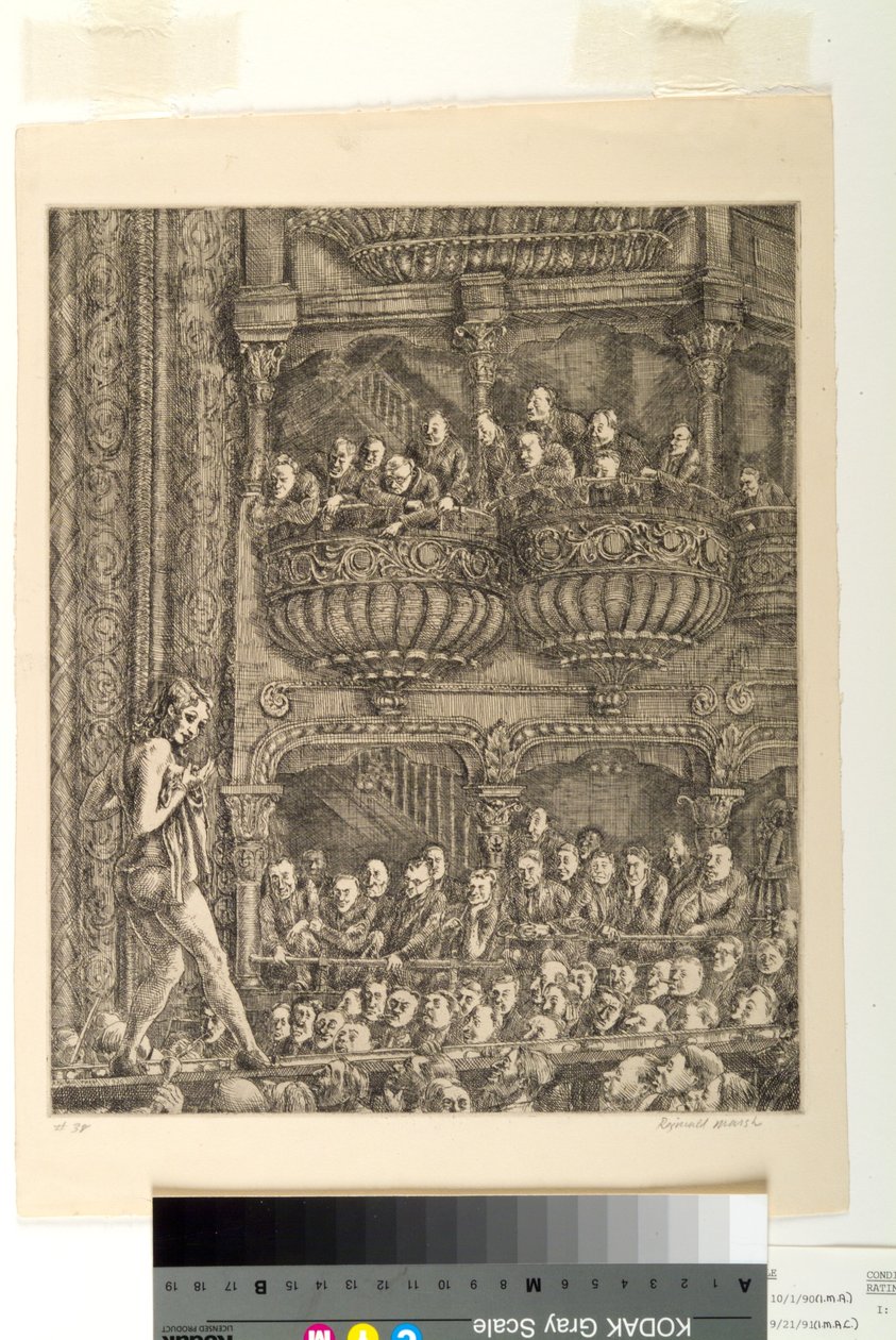 Gaiety Burlesque (Radierung) von Reginald Marsh