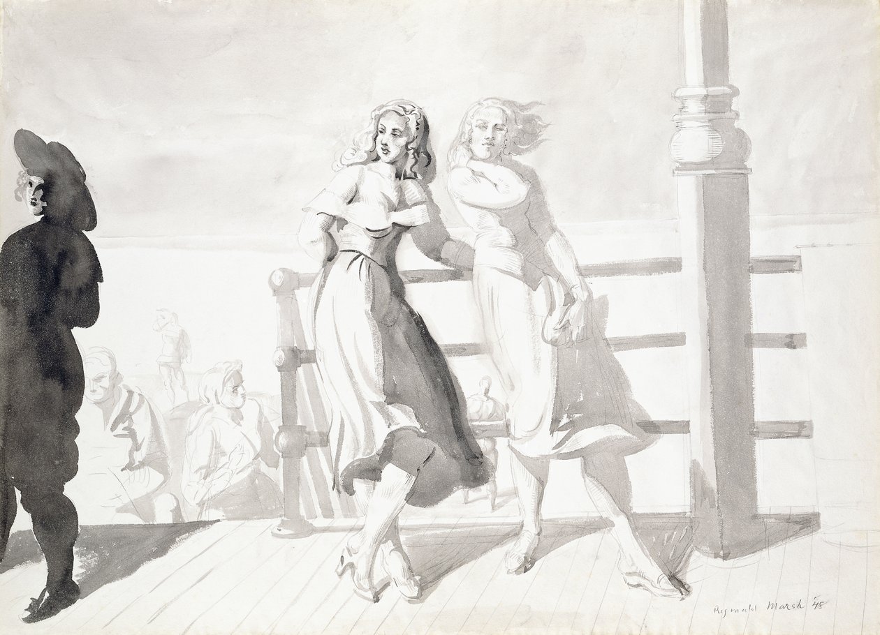 Auf der Promenade von Reginald Marsh