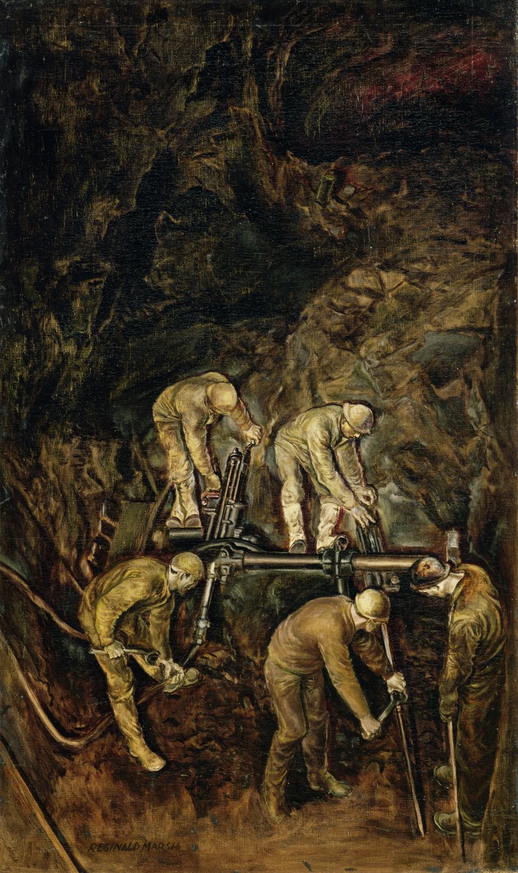 Sandhogs, ca. 1938 von Reginald Marsh